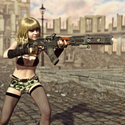 Volk AK Assault Rifle IW for G8F and G9 by Loriel