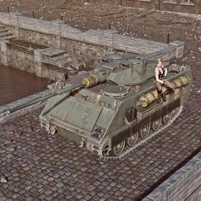 Zelda ICV Armored Vehicle WT for DAZ3D