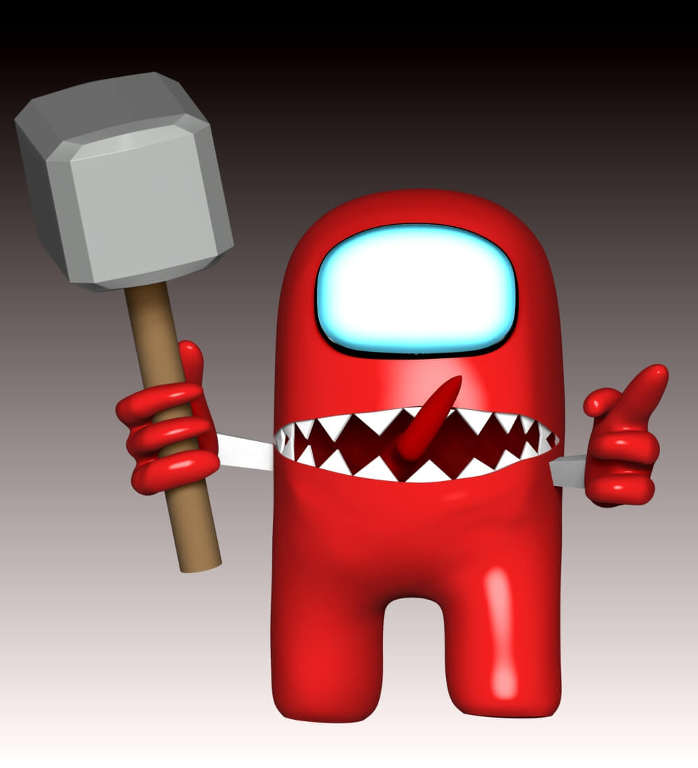 Among US - Impostor 3D Model by lovemodel
