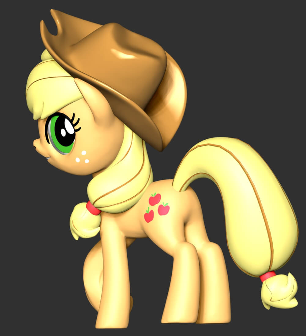 Applejack Model Applejack - My Little Pony 3D Print Model by lovemodel