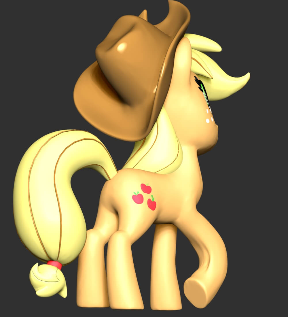 Applejack Model Applejack - My Little Pony 3D Print Model by lovemodel