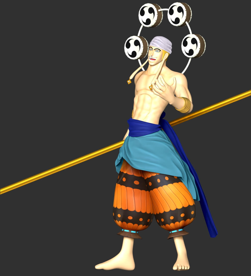 Enel One Piece 3D Model by lovemodel