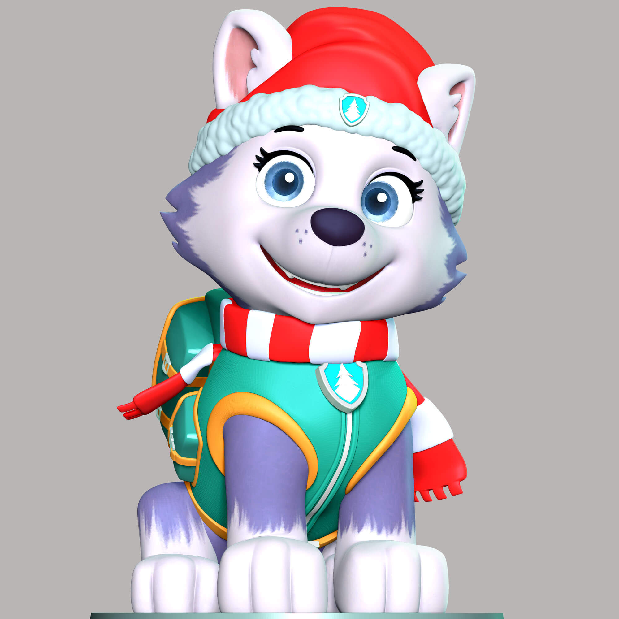 Everest Christmas - Paw Patrol 3D Print Model by lovemodel