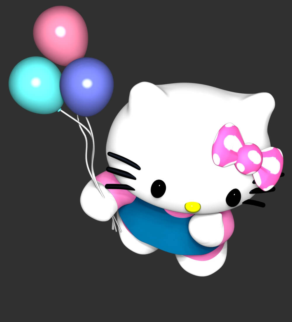 Sweat à Capuche Hello Kitty - Ballons En Forme De Cœur - Licence Officielle Sanrio - Pour Enfants Et Adultes