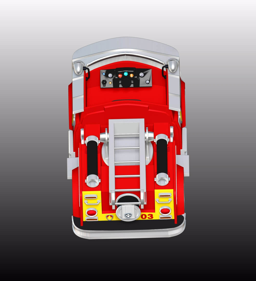 Marshall Fire Truck - Paw Patrol 3D Model by lovemodel