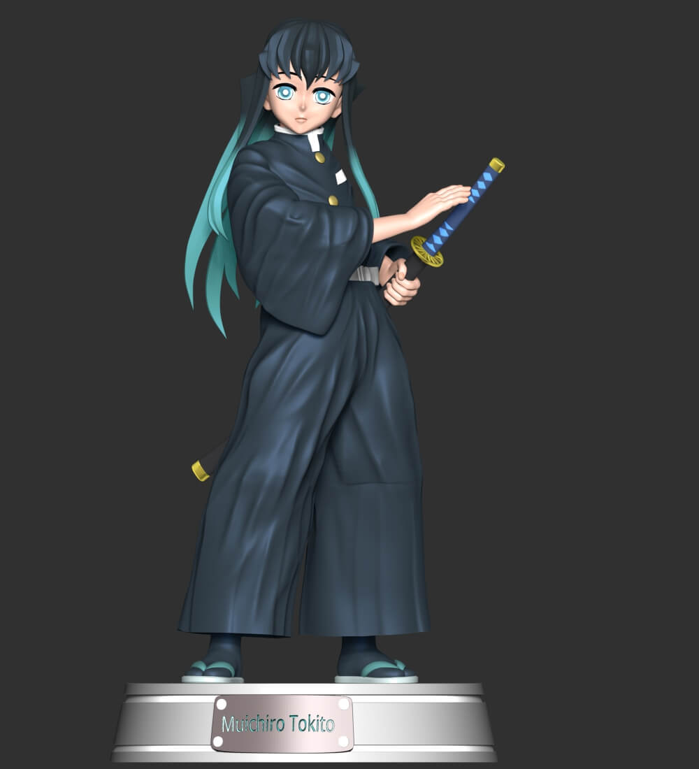 Muichiro Tokito - Demon Slayer: Kimetsu No Yaiba 3D Model by lovemodel