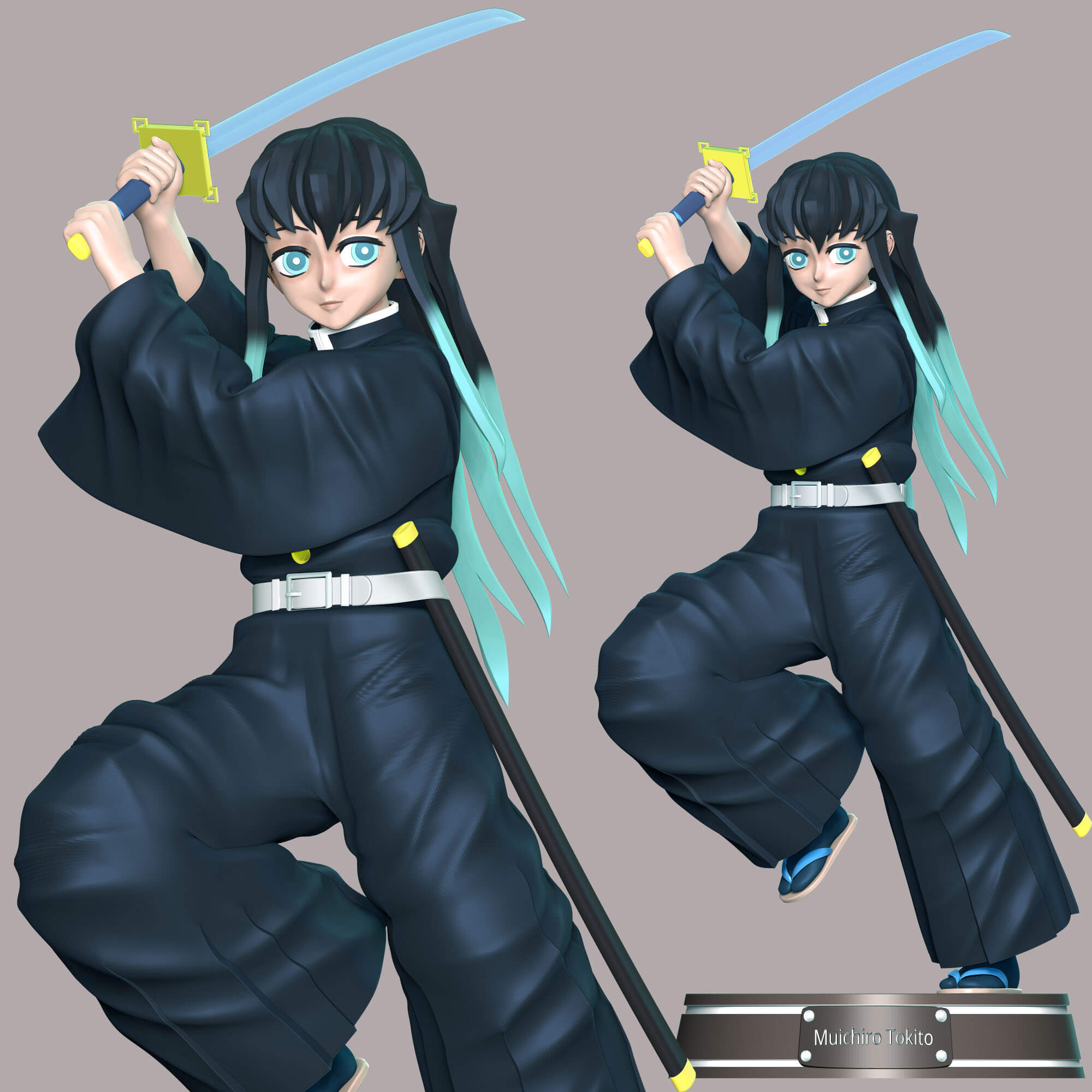 Muichiro Tokito - Demon Slayer 3D Model by lovemodel