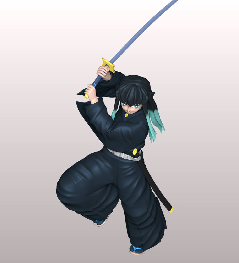 Muichiro Tokito - Demon Slayer 3D Model by lovemodel