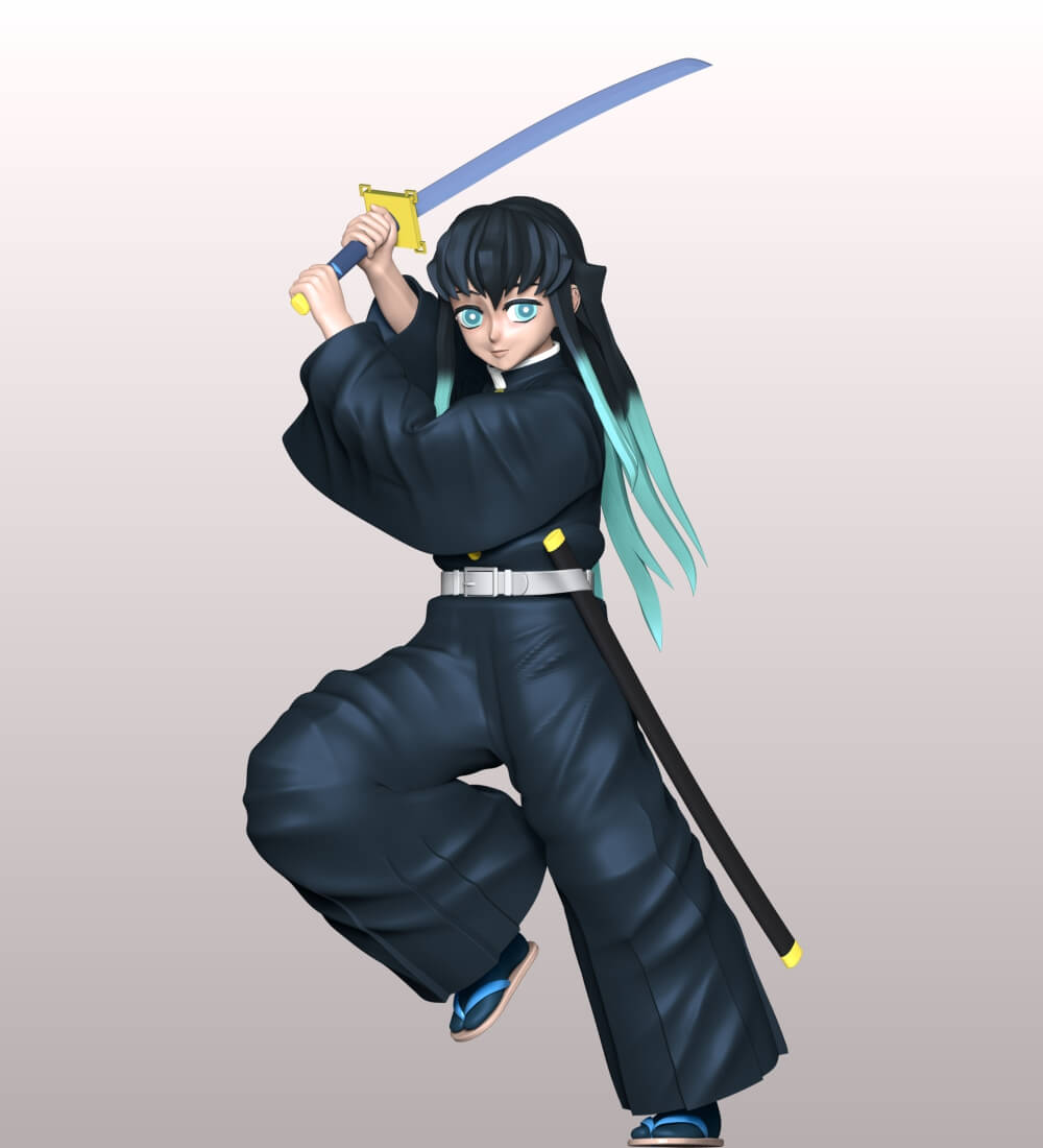 Muichiro Tokito - Demon Slayer 3D Model by lovemodel