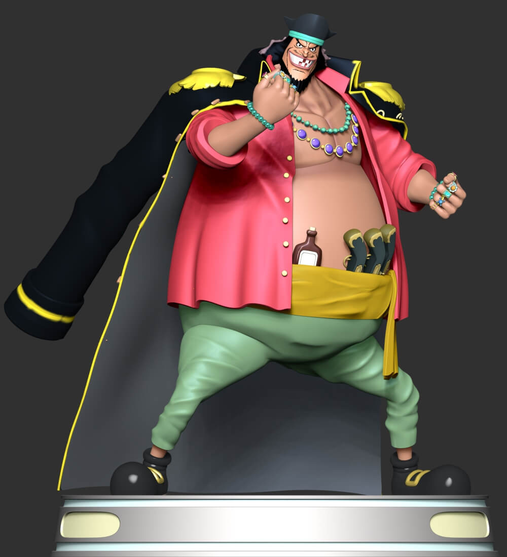 One Piece Blackbeard Marshall D. Teach 3D Model by lovemodel