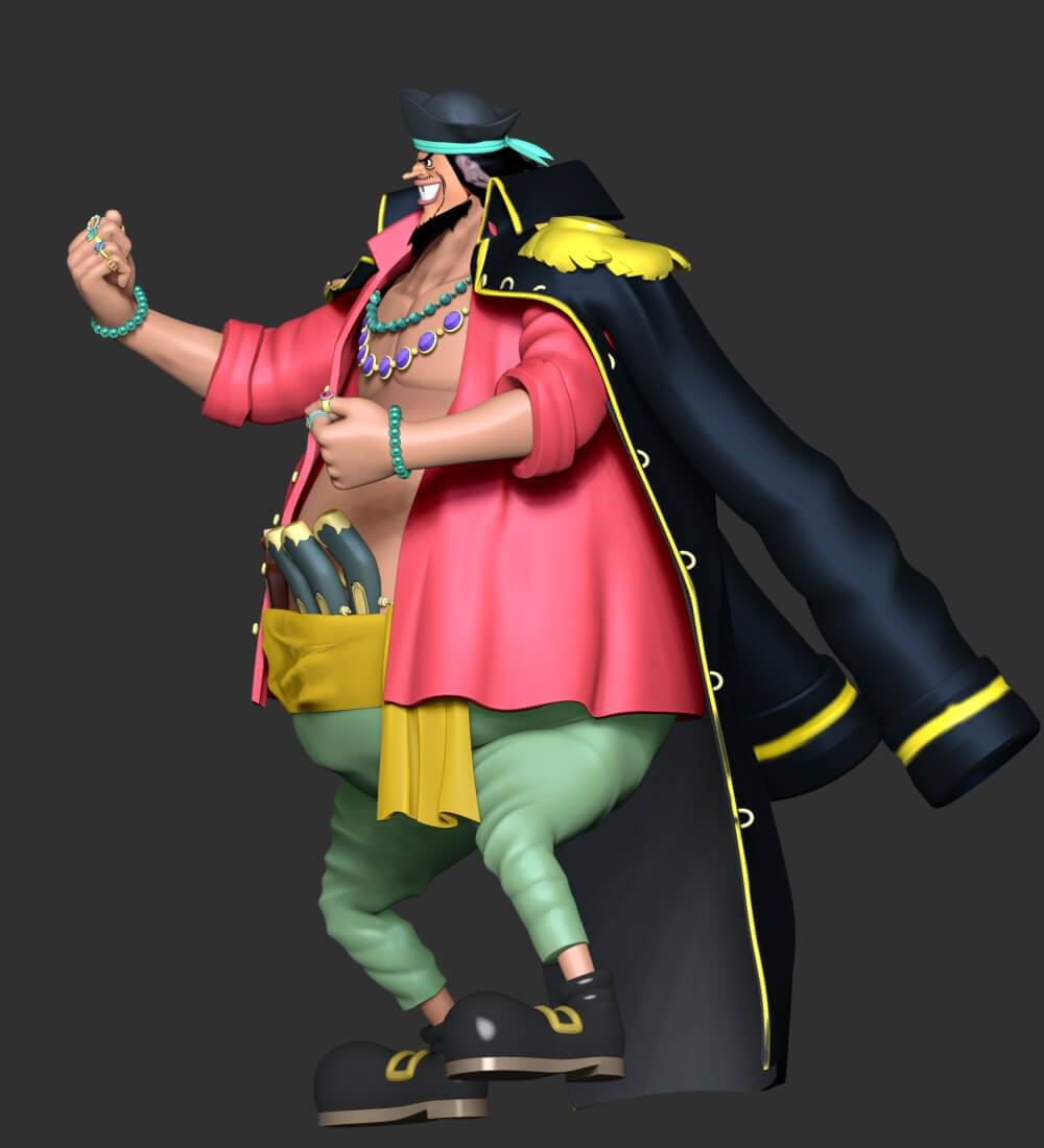 One Piece Blackbeard Marshall D. Teach 3D Model by lovemodel