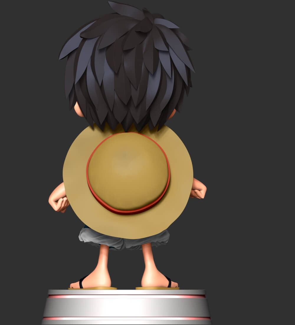 One Piece Luffy Young Free 3D Print Model by lovemodel