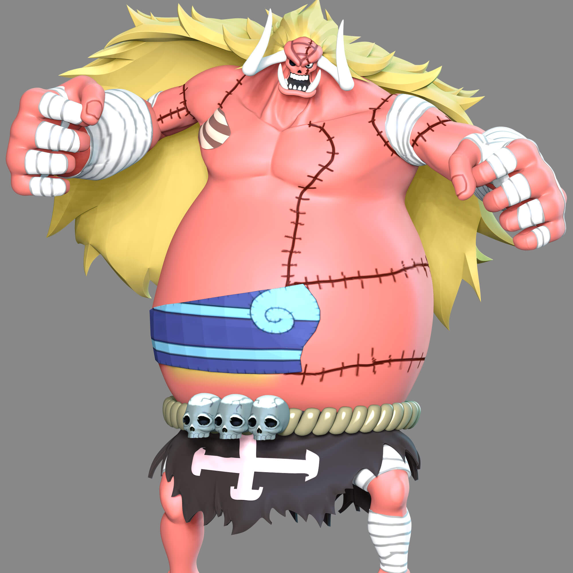 One Piece Oars 3D Model by lovemodel