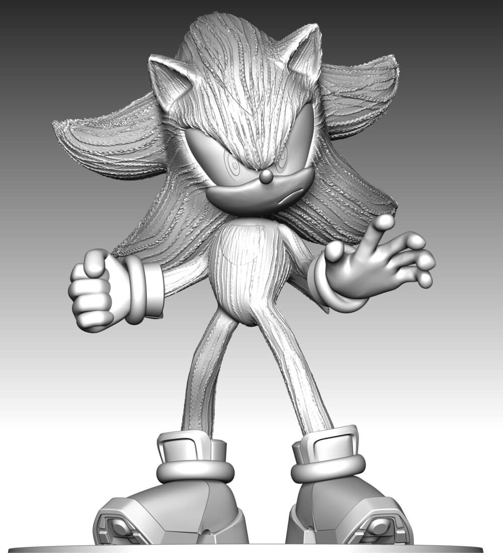 Shadow The Hedgehog 3 Fan Art - 3D Model by lovemodel