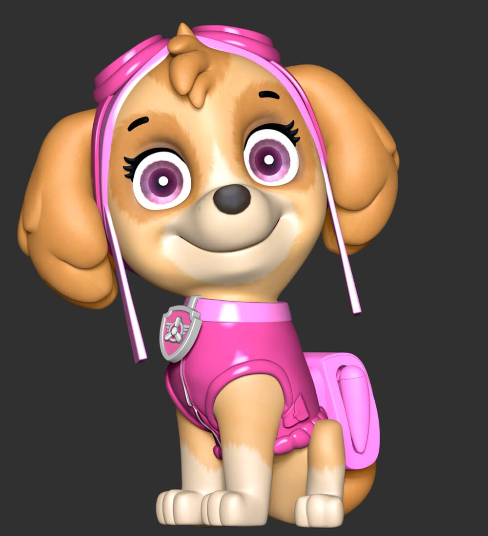 Skye - Paw Patrol 3D Print Model by lovemodel