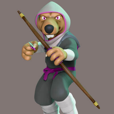 Splinter - Teenage Mutant Ninja Turtles 3D Model by lovemodel