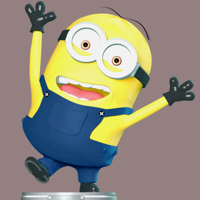 The Minions Happy - 3D Model by lovemodel