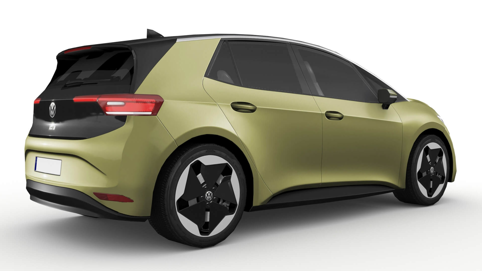  Volkswagen ID3 2024 - 3D Model by LOWMOD Illustration 