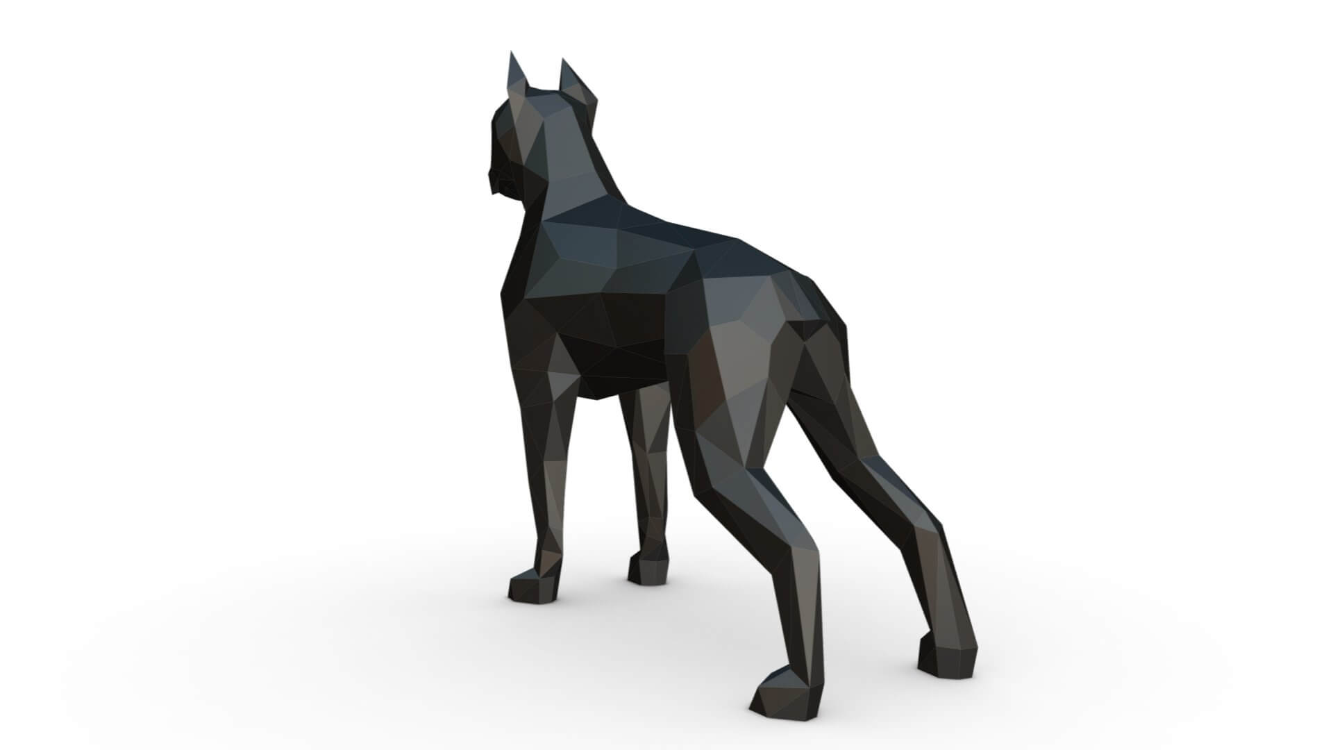 Low Poly Boxer - 3D Model by lowpoly_print