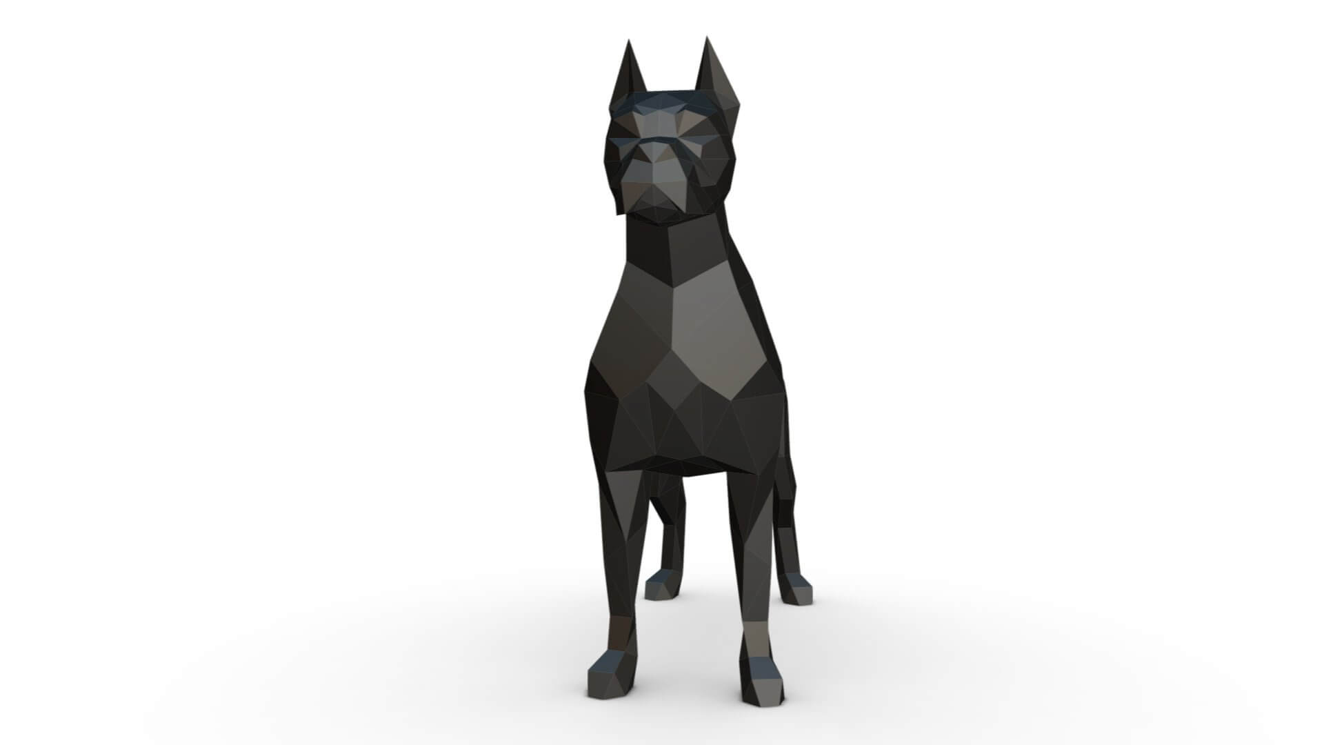 Low Poly Boxer - 3D Model by lowpoly_print
