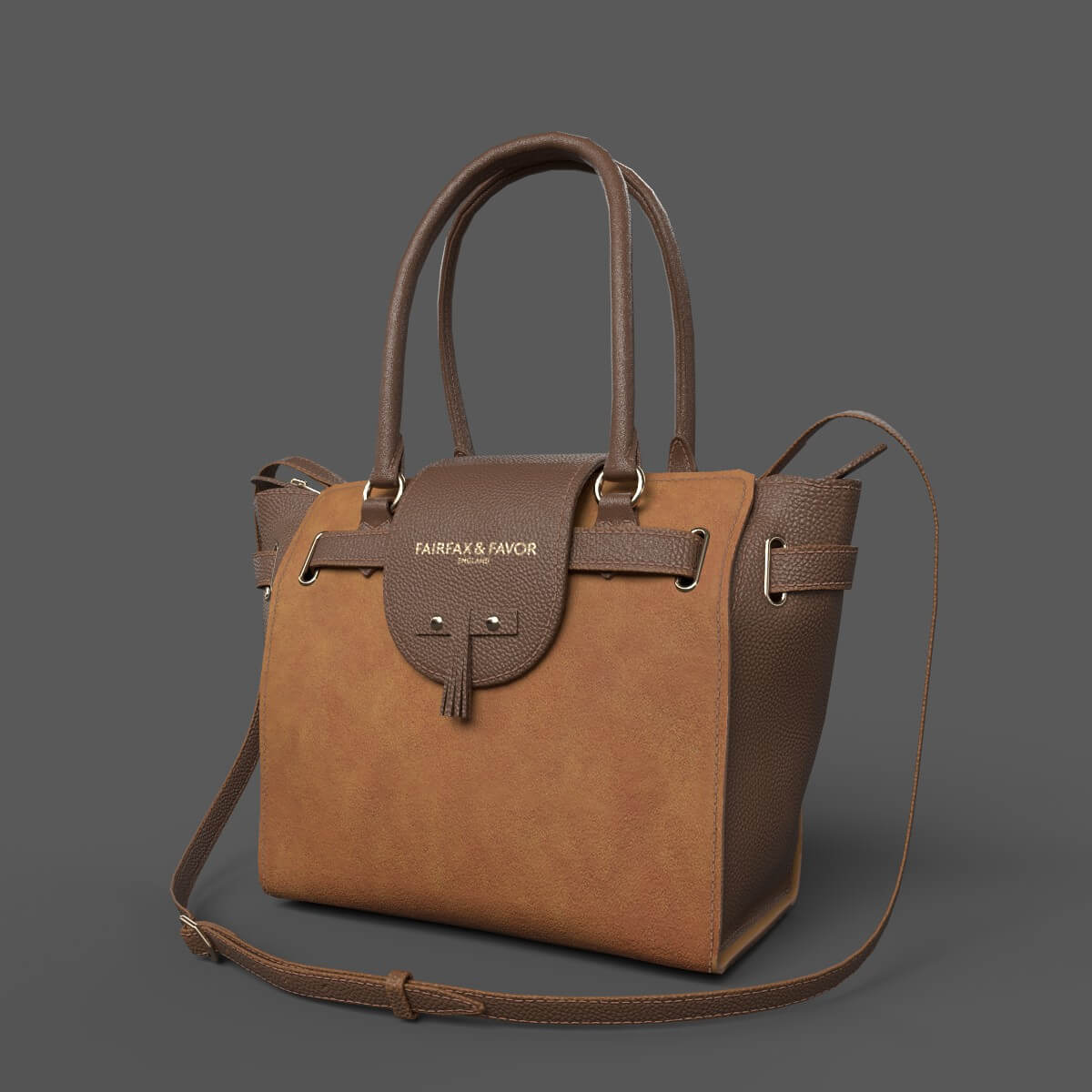 Tote Model Notes The Windsor Tote-Tan Low Poly 3D Model by LowPoly-Studio