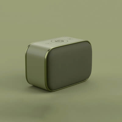 Talk Machine Green Wireless Speaker Dark Green - 3D Model by LowPoly-Studio