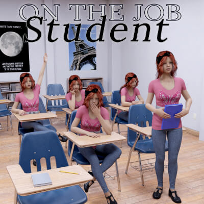 On The Job - Student Poses for G8F