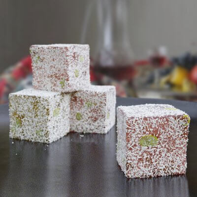 Turkish Delight with Coconut and Pistachio
