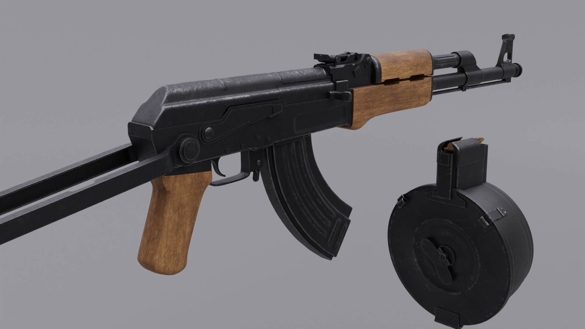 AK 47 Assault Rifle - 3D Model by luisbcompany