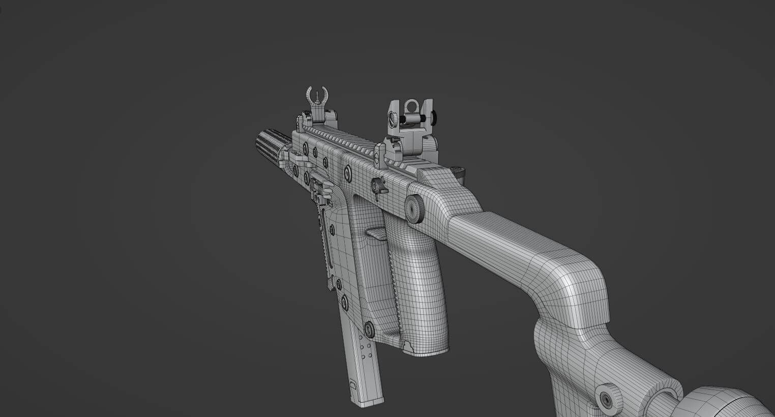 Kriss Vector Submachine Gun - 3D Model by luisbcompany