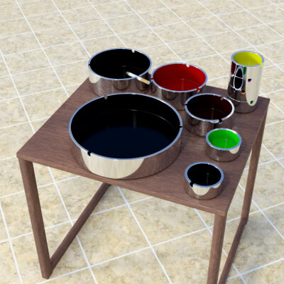 Ashtray Stackable Isamu Kenmochi V1