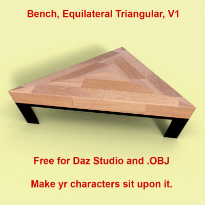 Bench Equilateral Triangular V1