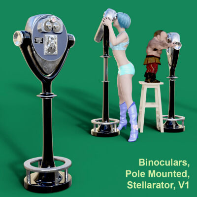 Binoculars Pole Mounted Stellarator V1