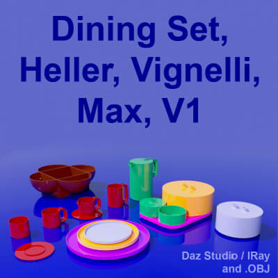 Dining Set Heller Vignelli Max V1