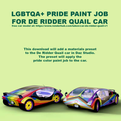 Lgbtqa Pride Paint Job for De Ridder Quail V1