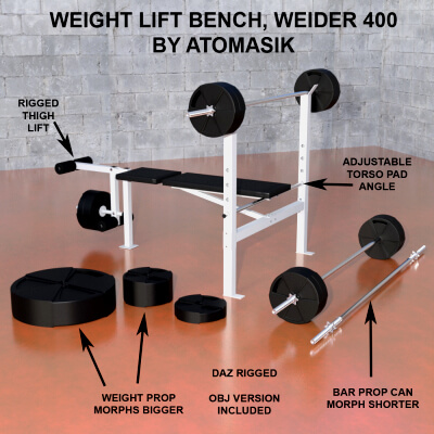 Weight Lift Bench Weider 400 ATomasik V1