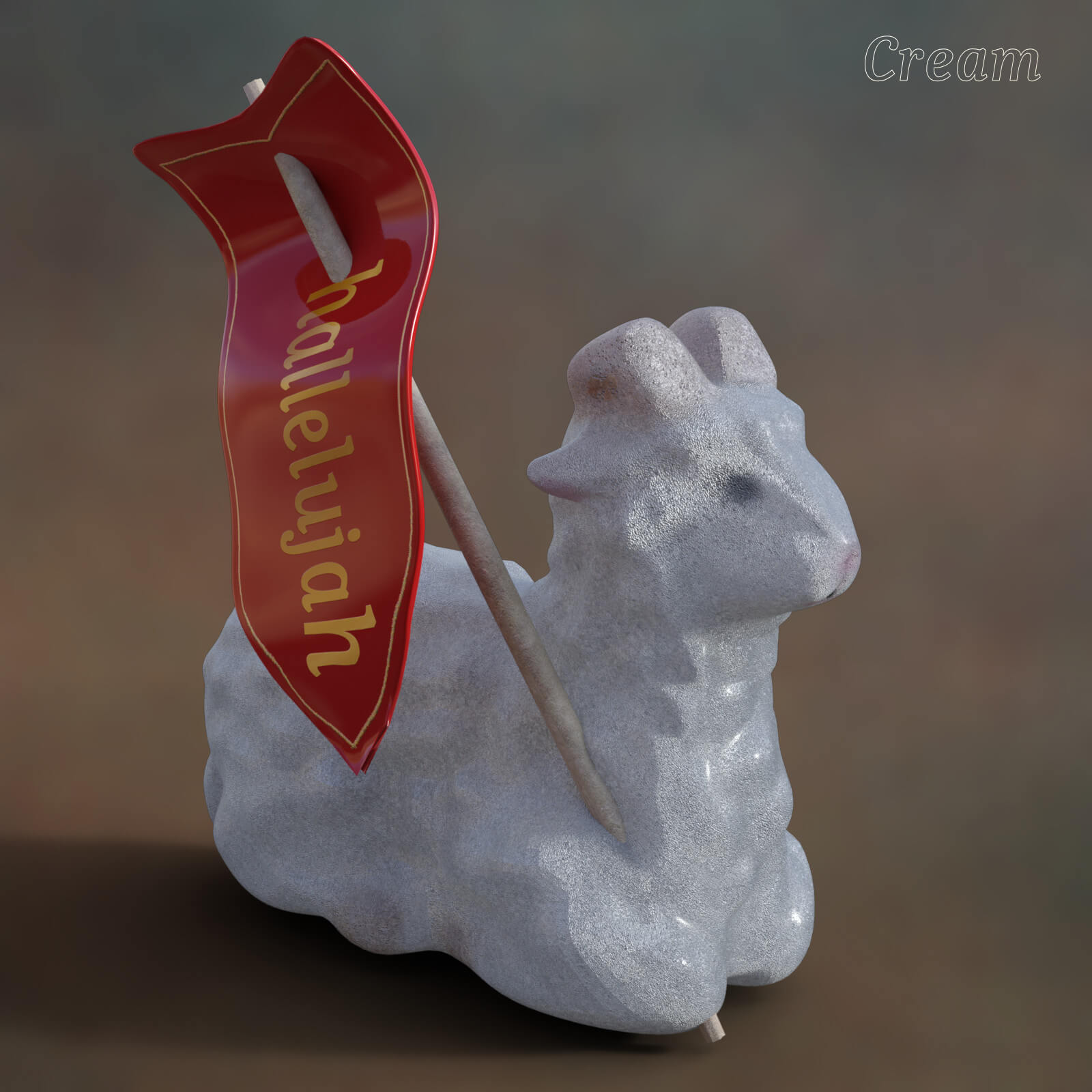 Sugar Lamb Easter Prop Free Daz Content by Luna_s20