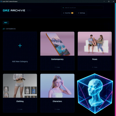 Luxes DAZ Content Manager
