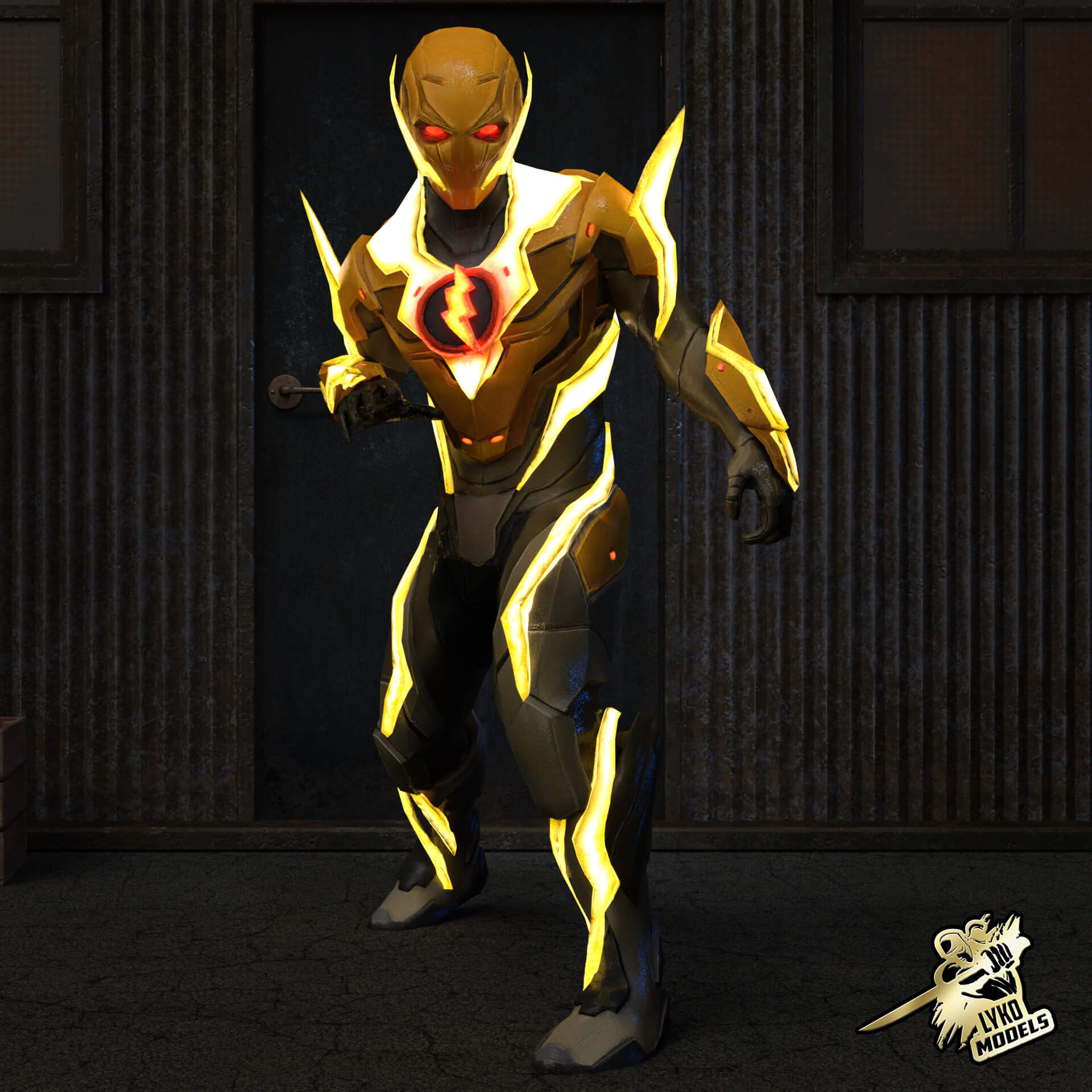 Advanced Reverse Flash Outfit for G8M - Daz Content by LykoModels
