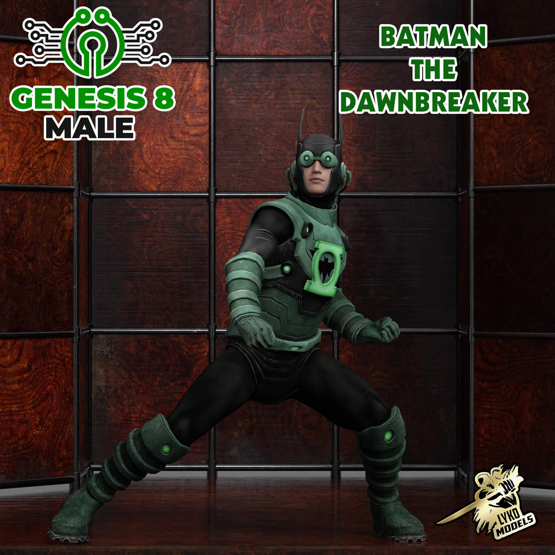 Batman The Dawnbreaker Outfit for G8M - Daz Content by LykoModels