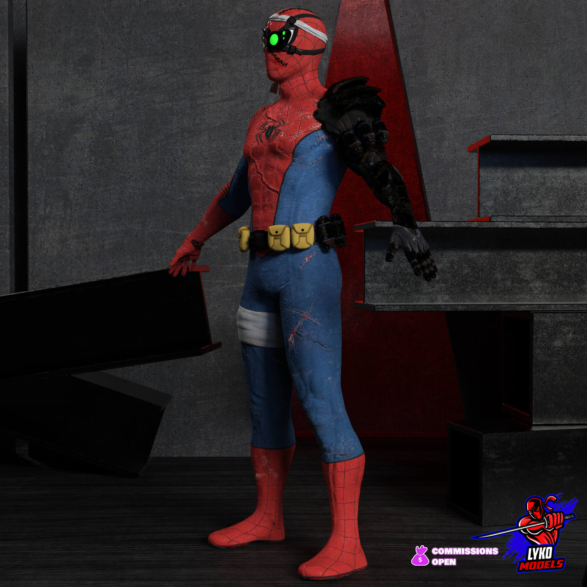 SpiderMan Outfit for G8M Daz Content by LykoModels