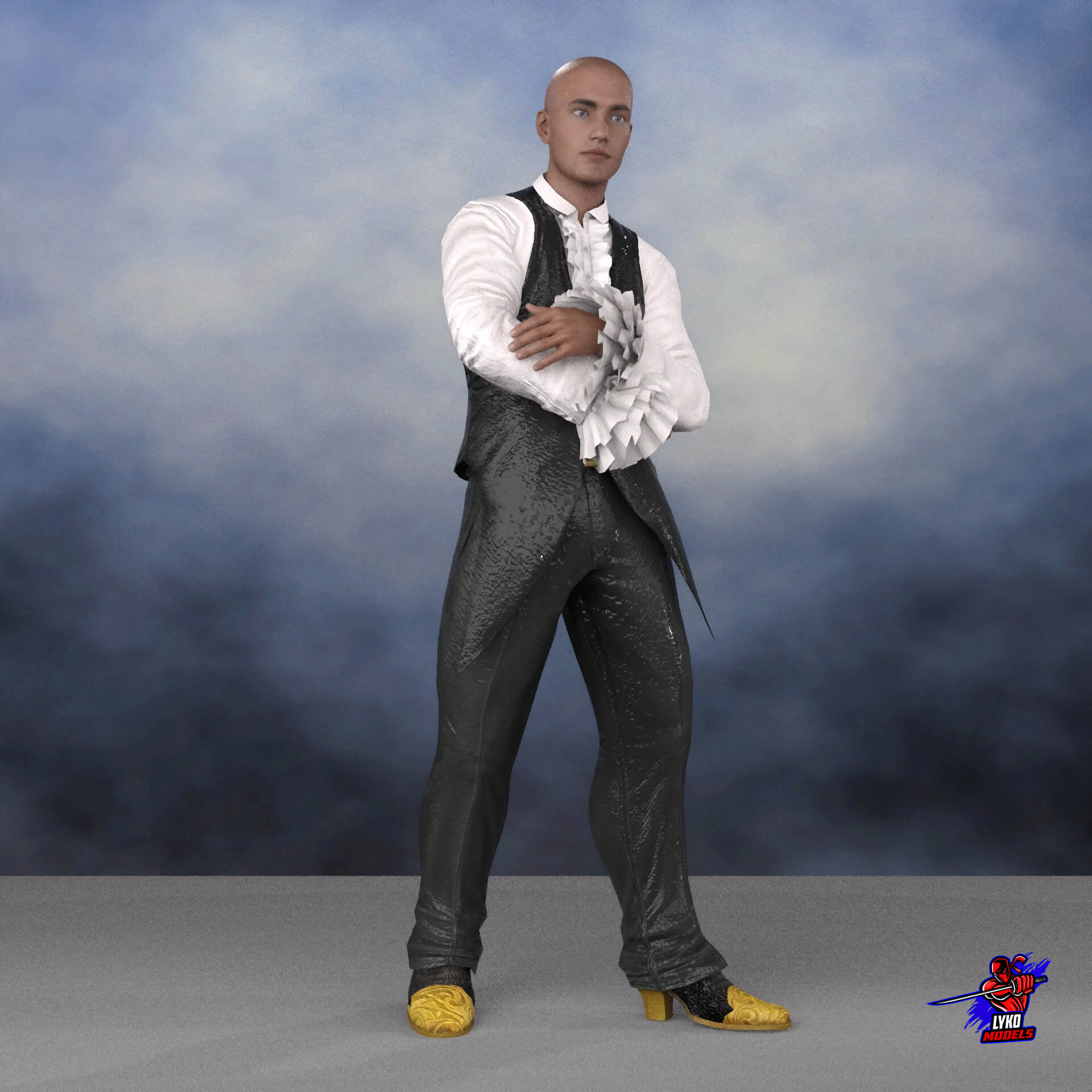Fancy Pants Outfit for G8M - Daz Content by LykoModels