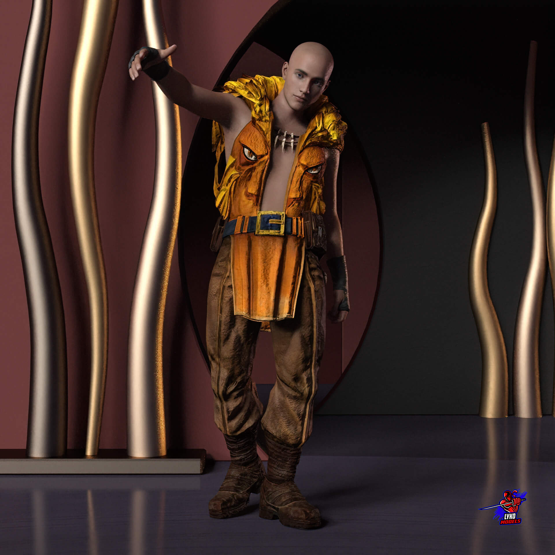 Kraven The Hunter Comic Outfit for G8M - Daz Content by LykoModels
