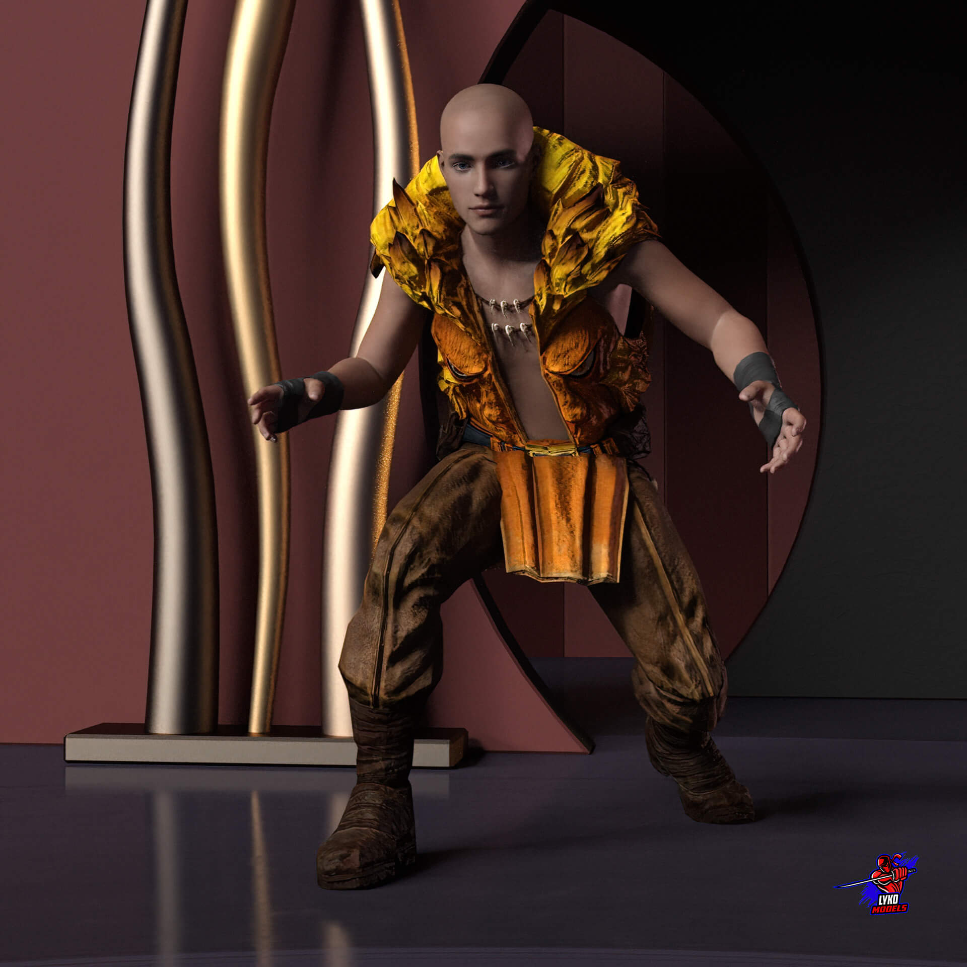 Kraven The Hunter Comic Outfit for G8M - Daz Content by LykoModels