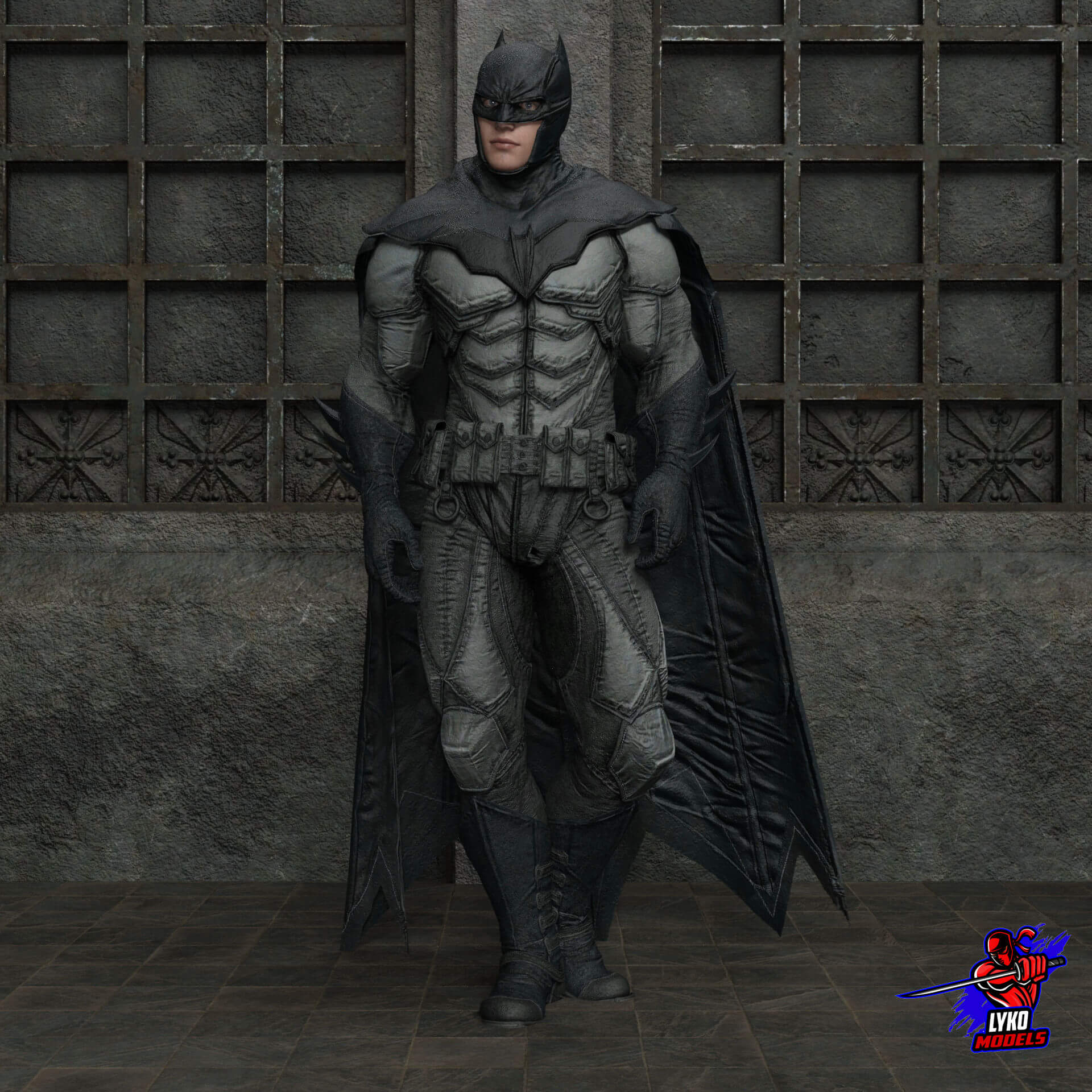 Lyko3D Batman Noel Outfit for G8M - Daz Content by LykoModels