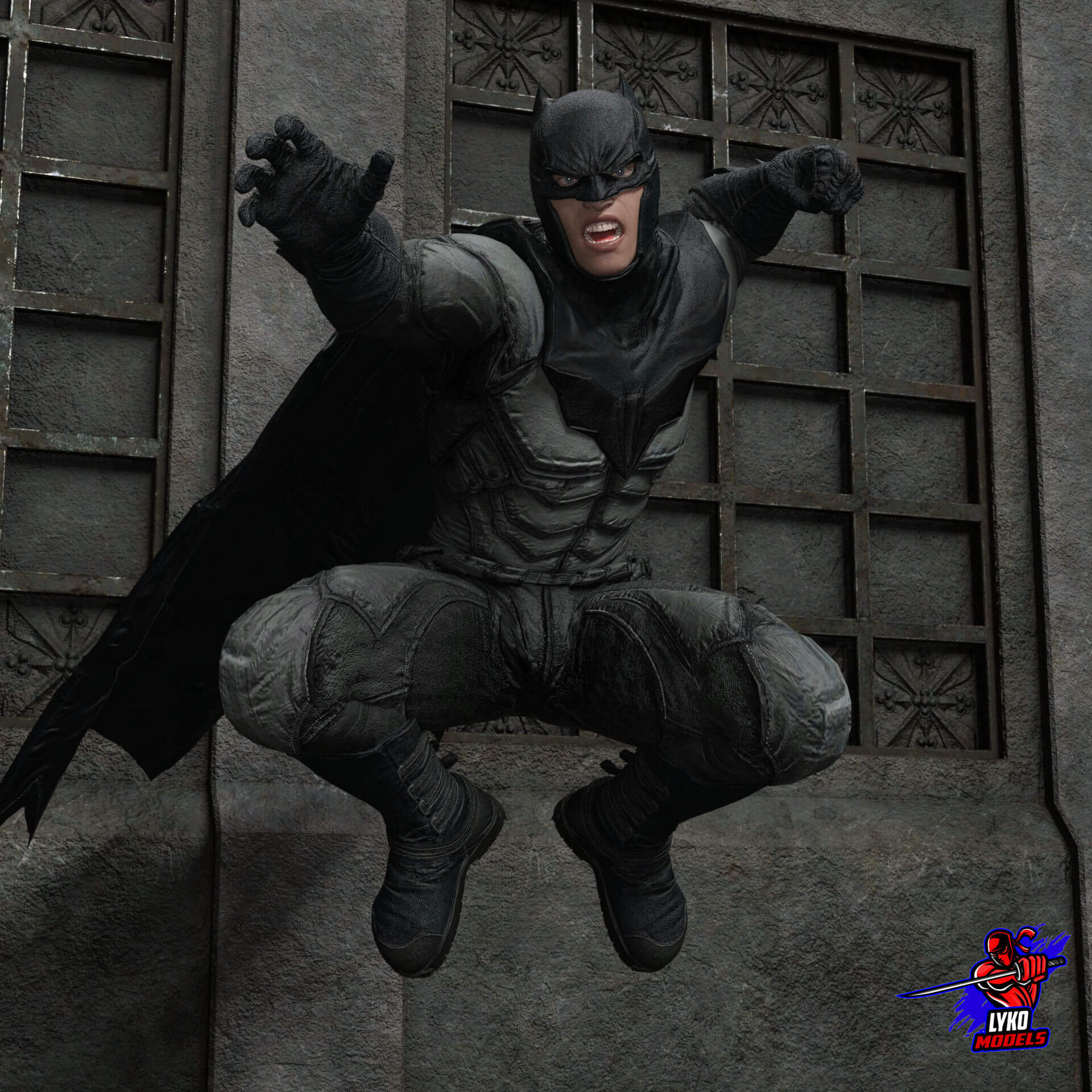Lyko3D Batman Noel Outfit for G8M - Daz Content by LykoModels
