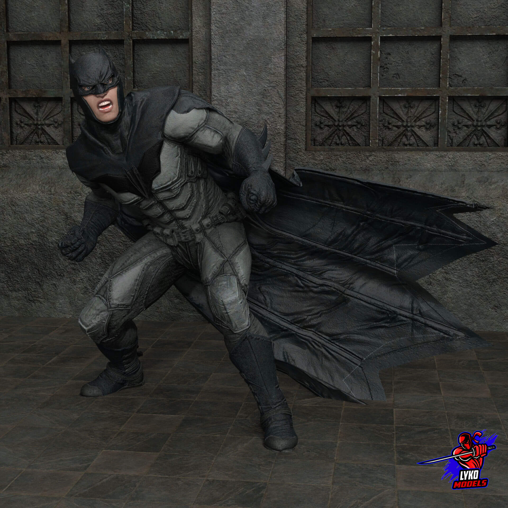 Lyko3D Batman Noel Outfit for G8M - Daz Content by LykoModels