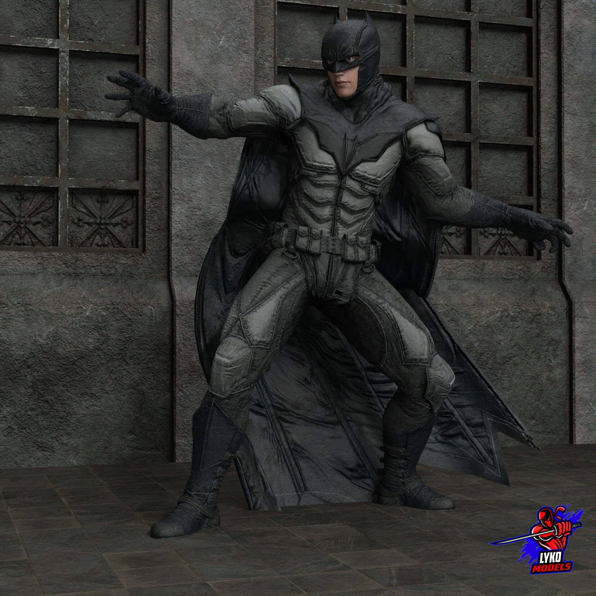 Lyko3D Batman Noel Outfit for G8M - Daz Content by LykoModels
