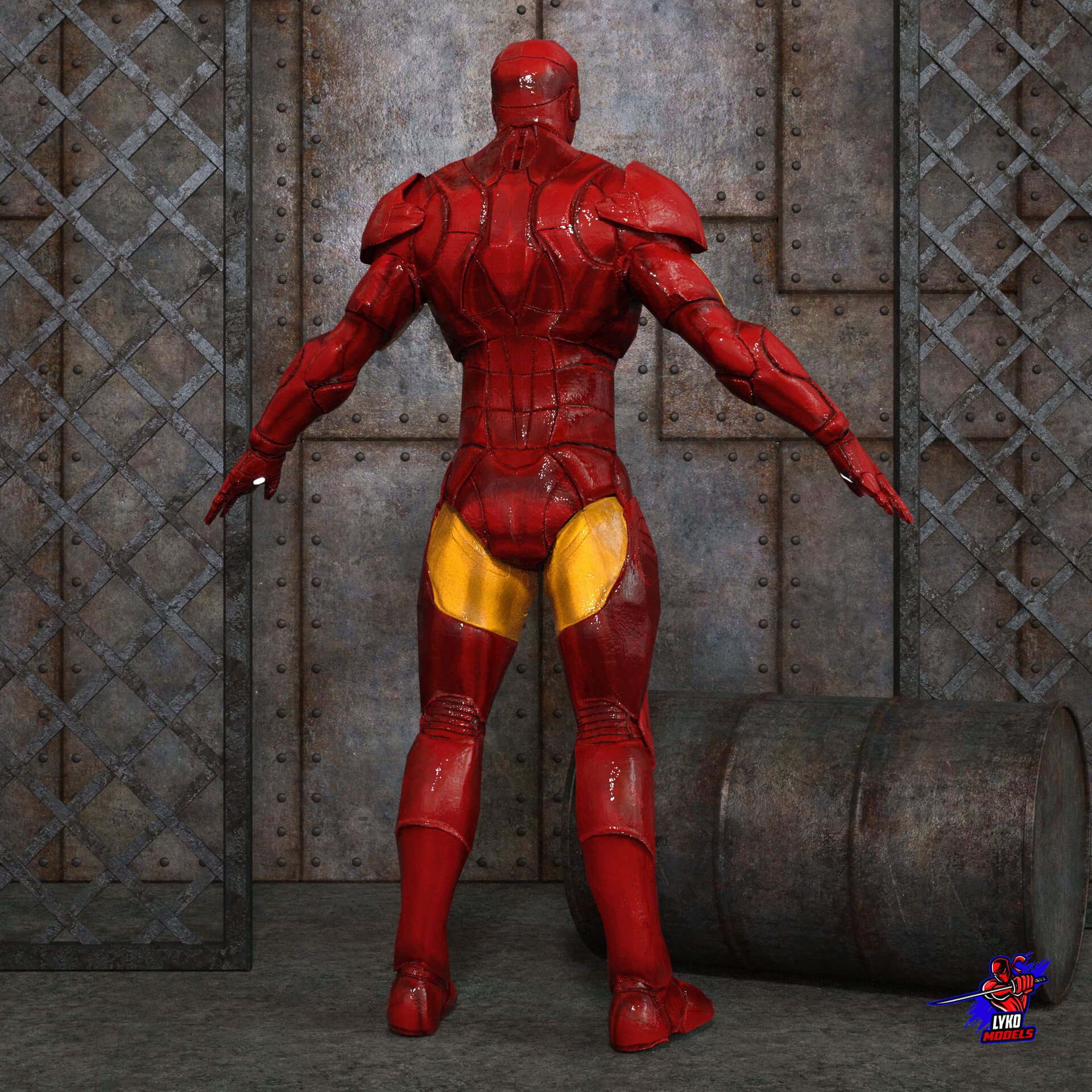Lyko3D Iron Man (Extremis) Outfit for G8M - Daz Content by LykoModels