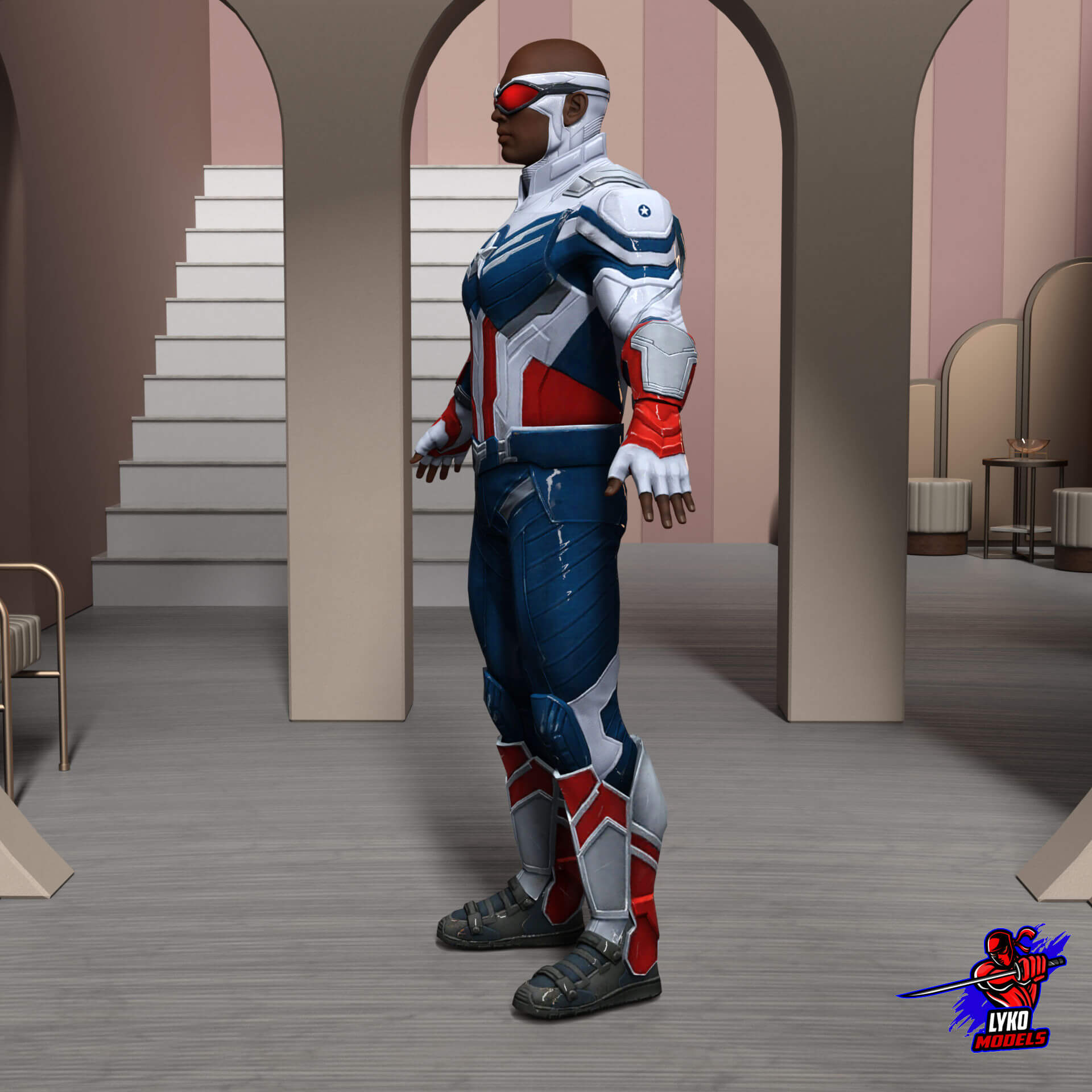 Lyko3D Sam Captain America Disney Plus Outfit for G8M - Daz Content by ...